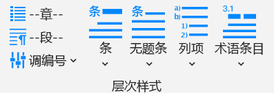层次样式